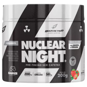 Pré Treino Noturno Sem Cafeína Nuclear Night 200g - Bodyaction