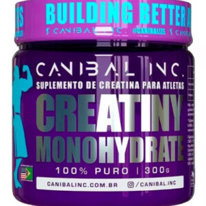 Creatina Monohidratada 100% Pura 300g Pote - Canibal Inc