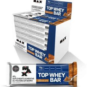 Top Whey Bar (Cx 12 Unid) BARRA COM 12g PROTEÍNA - Max Titanium