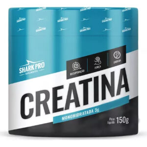 Creatina Monohidratada 3g Sabor Natural - Pote 150g Shark Pro