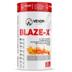 Blaze-X (um dos termogênico nacional mais potente do mercado, com 14 ingredientes) 60 Tabs Venom Labs