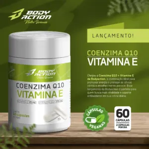 Coenzima Q10 + Vitamina E Pote Com 60 Cápsulas - Bodyaction