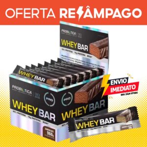 Barra De Proteína - Whey Bar 40G - Probiótica - 24 Unidades