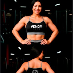 TOP FEMININO ALÇA FINA (TECIDO SUPLEX AVELUDADO) VENOM